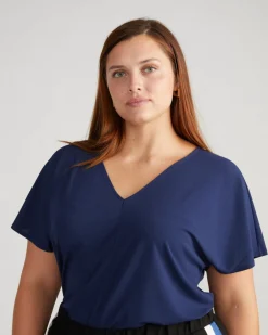 Universal Standard Lansbury Crepe Jersey Blouse
