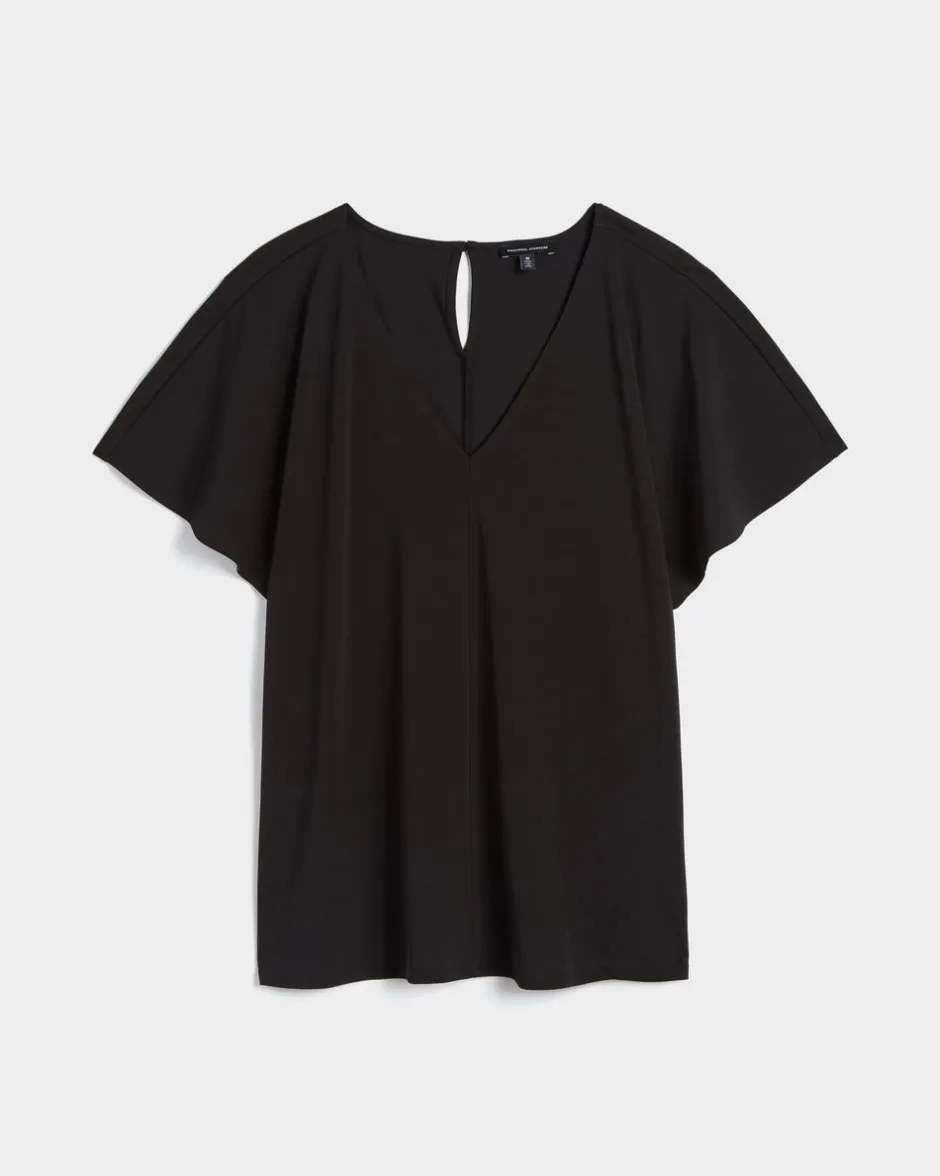 Universal Standard Lansbury Crepe Jersey Blouse