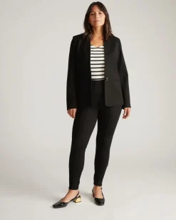 Universal Standard Lennox Collarless Ponte Blazer