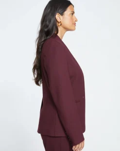 Universal Standard Lennox Collarless Ponte Blazer