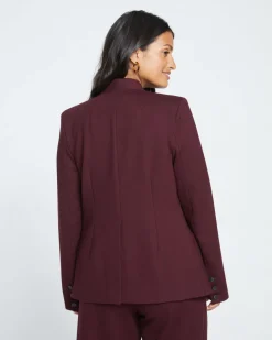 Universal Standard Lennox Collarless Ponte Blazer