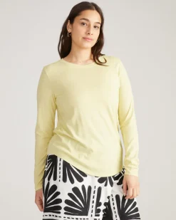 Universal Standard Light-As-Air Long Sleeve Crew Neck Tee