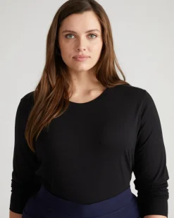 Universal Standard Light-As-Air Long Sleeve Crew Neck Tee