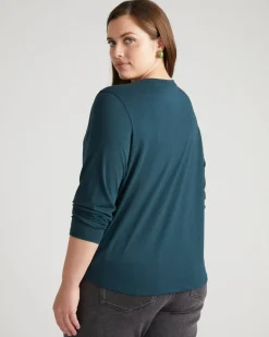 Universal Standard Light-As-Air Long Sleeve Crew Neck Tee
