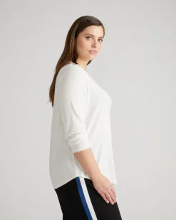 Universal Standard Light-As-Air Long Sleeve Crew Neck Tee
