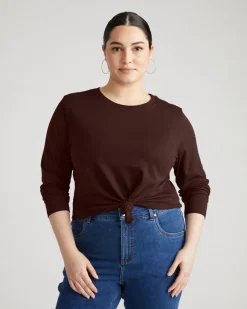 Universal Standard Light-As-Air Long Sleeve Crew Neck Tee