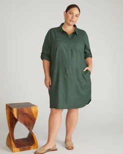 Universal Standard Linen Rubicon Shirtdress