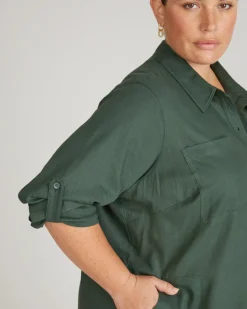 Universal Standard Linen Rubicon Shirtdress