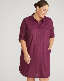 Universal Standard Linen Rubicon Shirtdress