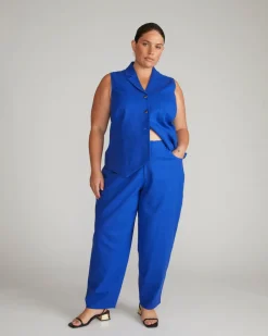 Universal Standard Lou Barrel Leg Linen Pants