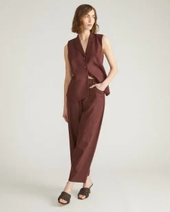 Universal Standard Lou Barrel Leg Linen Pants