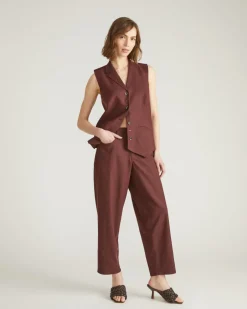 Universal Standard Lou Barrel Leg Linen Pants