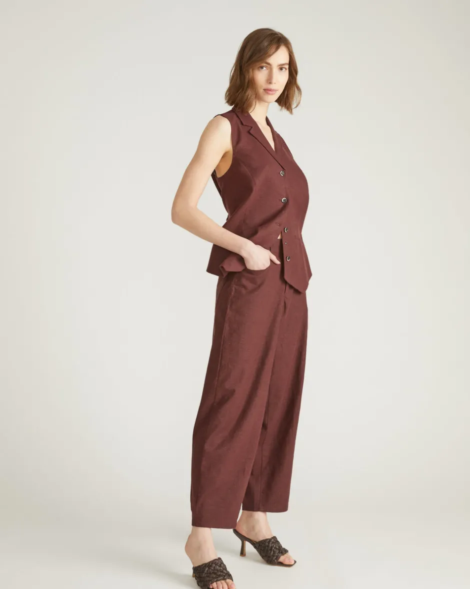 Universal Standard Lou Barrel Leg Linen Pants