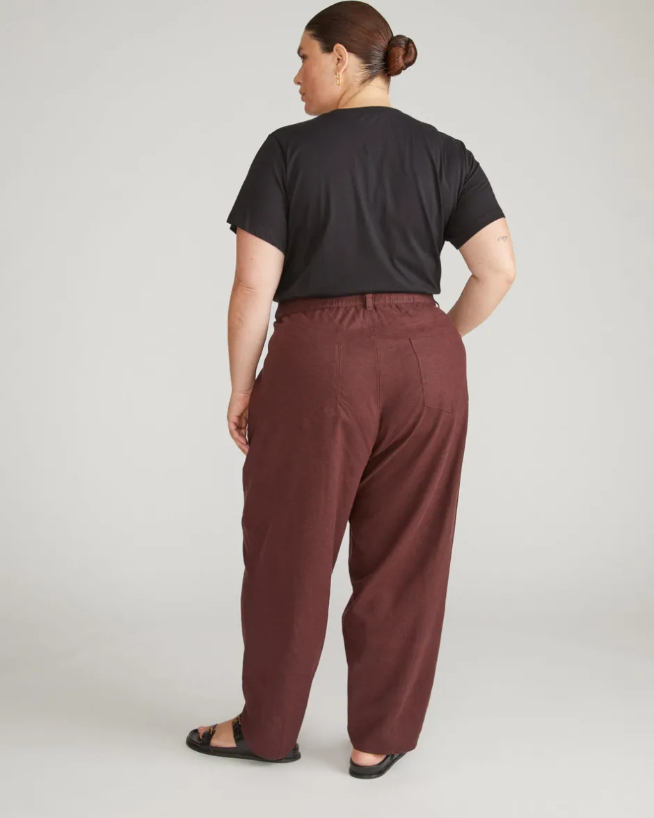 Universal Standard Lou Barrel Leg Linen Pants