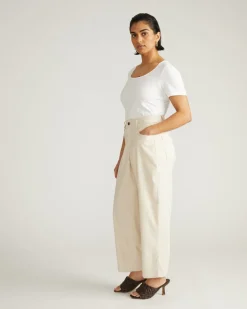 Universal Standard Lou Barrel Leg Linen Pants