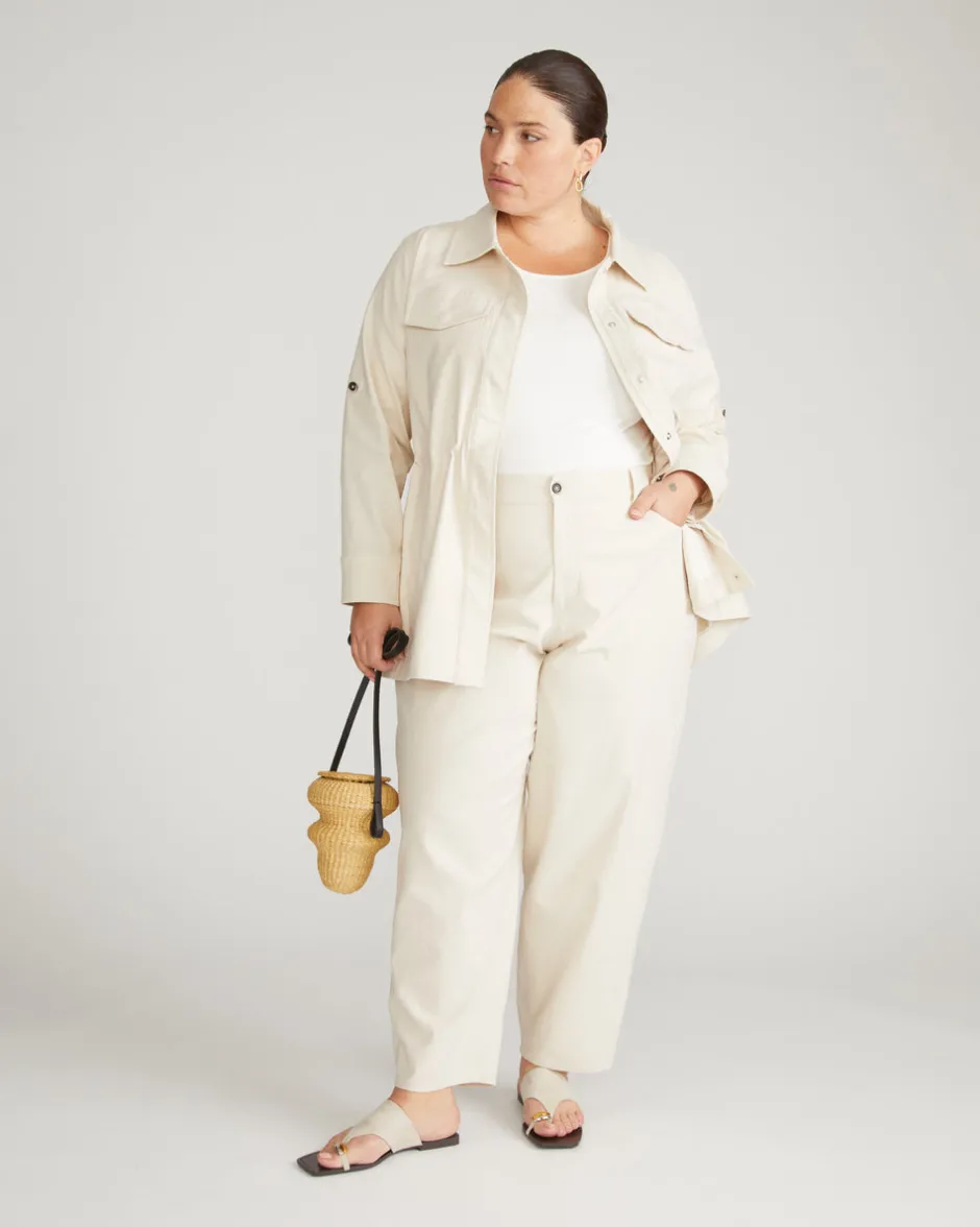 Universal Standard Lou Barrel Leg Linen Pants