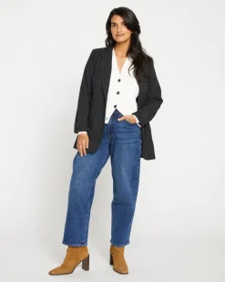 Universal Standard Lou High Rise Barrel Leg Jeans