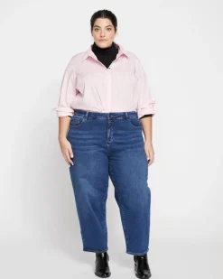 Universal Standard Lou High Rise Barrel Leg Jeans