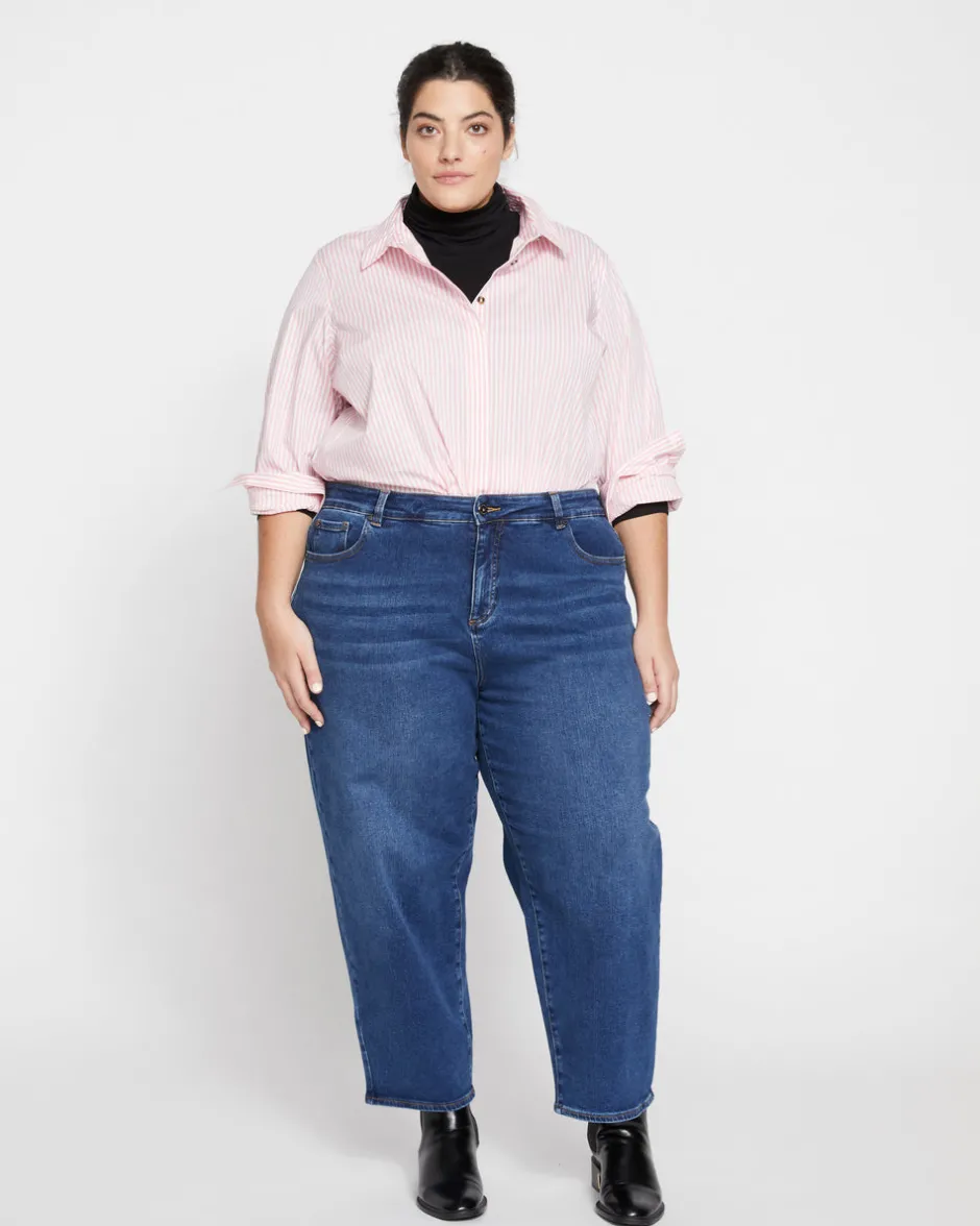 Universal Standard Lou High Rise Barrel Leg Jeans