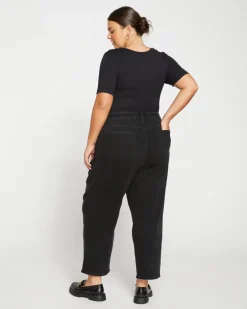 Universal Standard Lou High Rise Barrel Leg Jeans