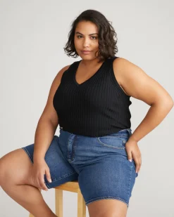 Universal Standard Lou Loose Fit Denim Shorts