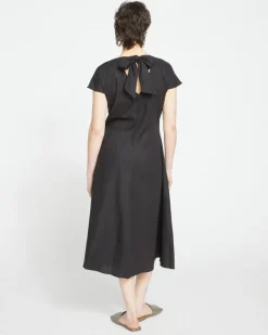 Universal Standard Louvre Bow Back Linen Dress