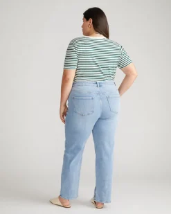 Universal Standard Mimi High Rise Split Hem Jeans 30 Inch