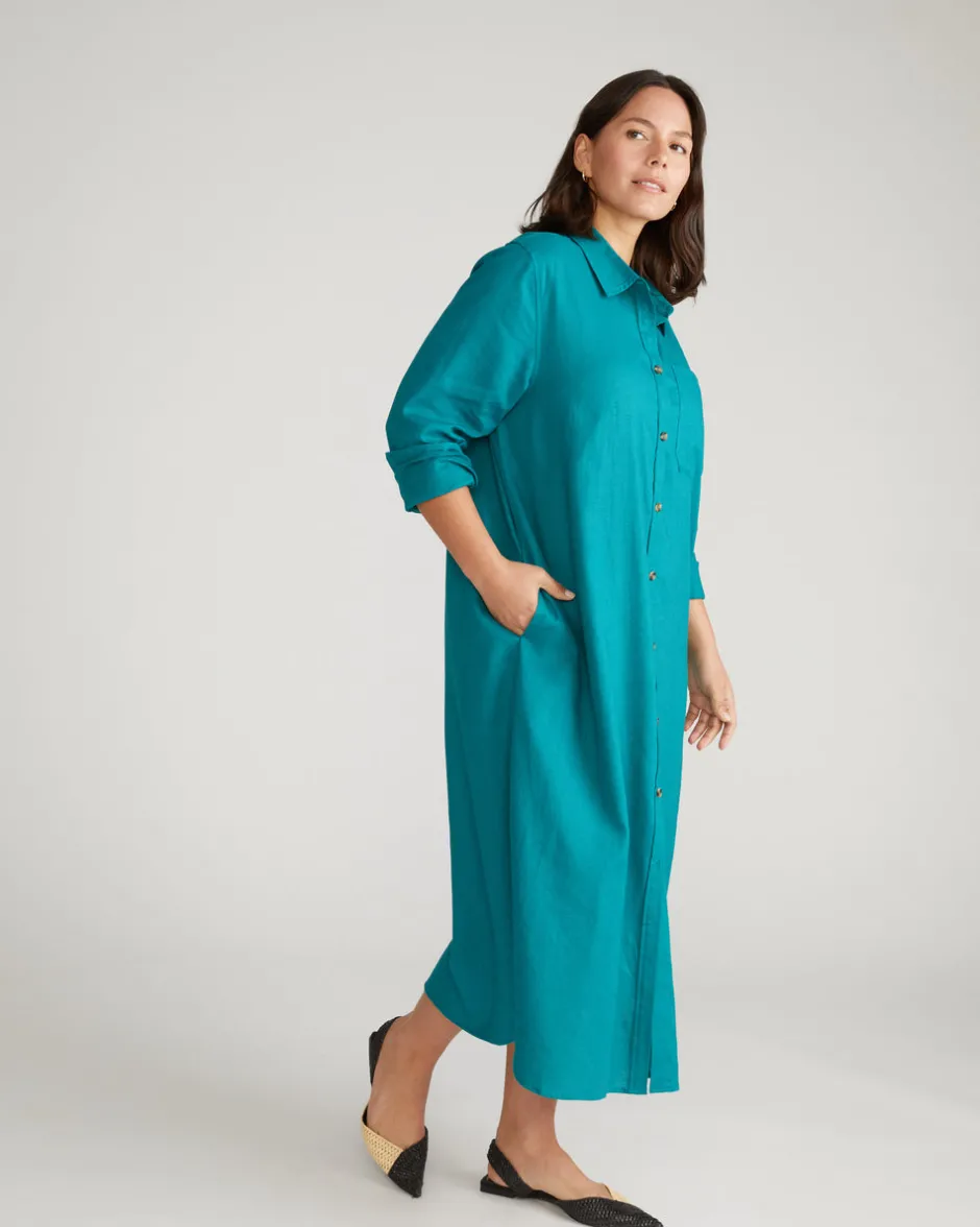 Universal Standard Odeon Linen Shirtdress