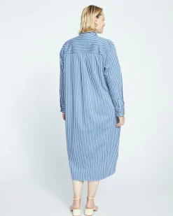 Universal Standard Odeon Stretch Poplin Shirtdress