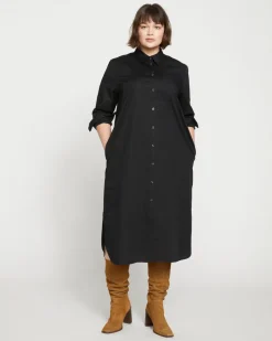 Universal Standard Odeon Stretch Poplin Shirtdress