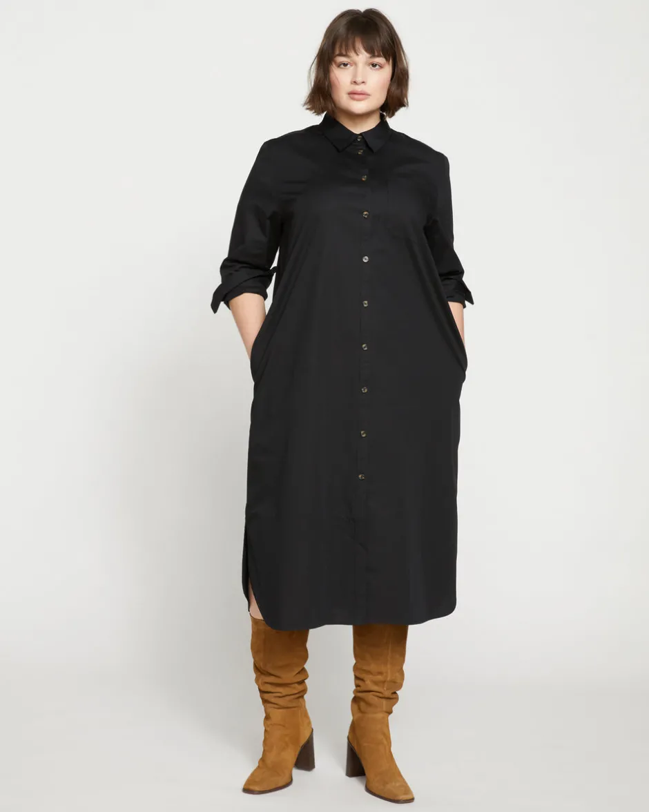 Universal Standard Odeon Stretch Poplin Shirtdress
