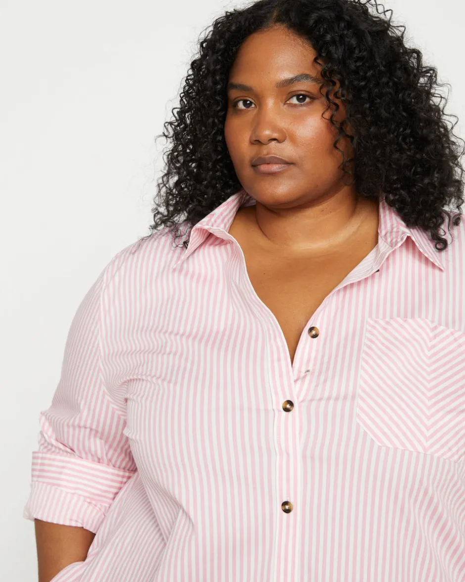 Universal Standard Odeon Stretch Poplin Shirtdress