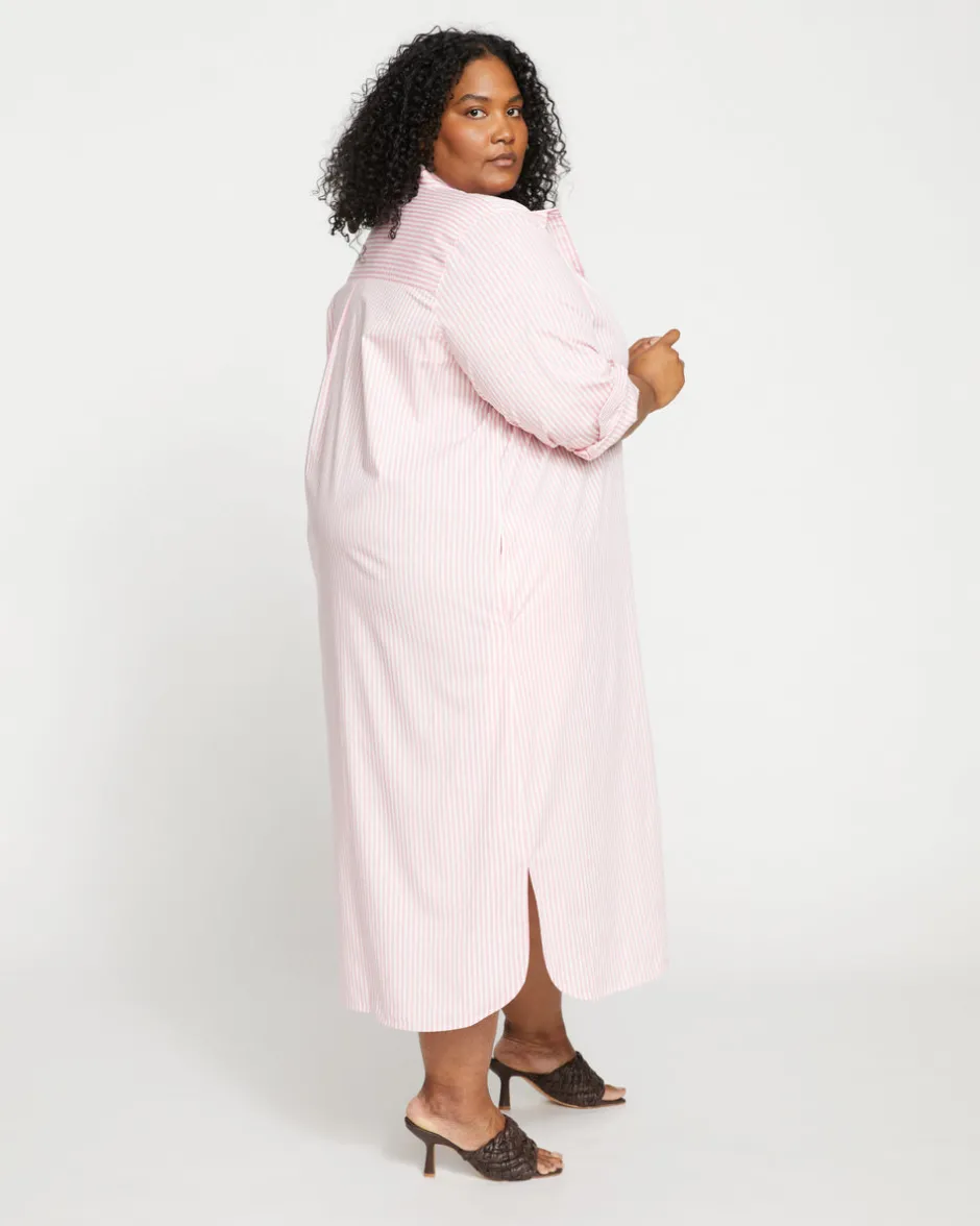 Universal Standard Odeon Stretch Poplin Shirtdress