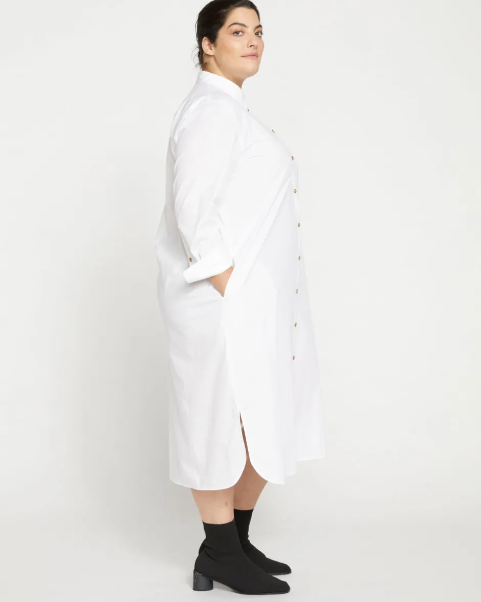 Universal Standard Odeon Stretch Poplin Shirtdress