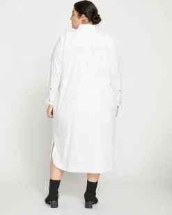 Universal Standard Odeon Stretch Poplin Shirtdress