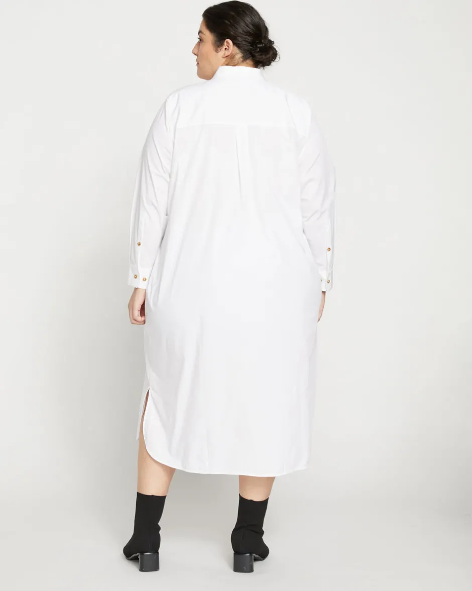 Universal Standard Odeon Stretch Poplin Shirtdress