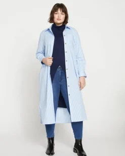 Universal Standard Odeon Stretch Poplin Shirtdress