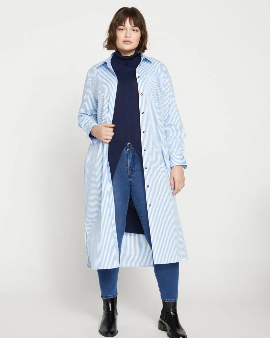 Universal Standard Odeon Stretch Poplin Shirtdress