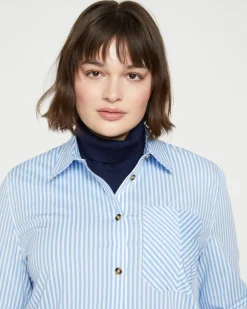 Universal Standard Odeon Stretch Poplin Shirtdress