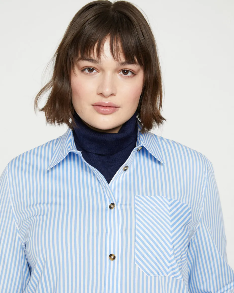 Universal Standard Odeon Stretch Poplin Shirtdress