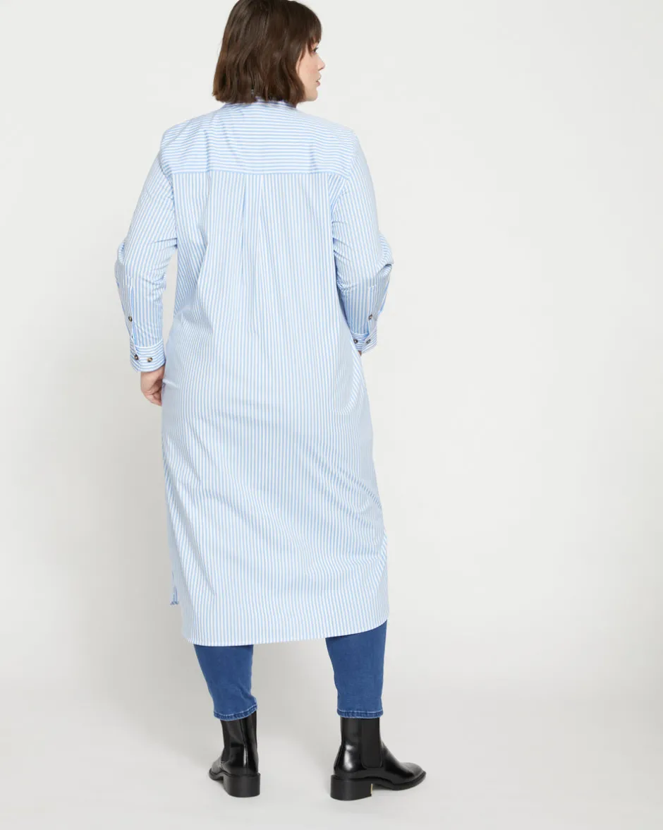 Universal Standard Odeon Stretch Poplin Shirtdress