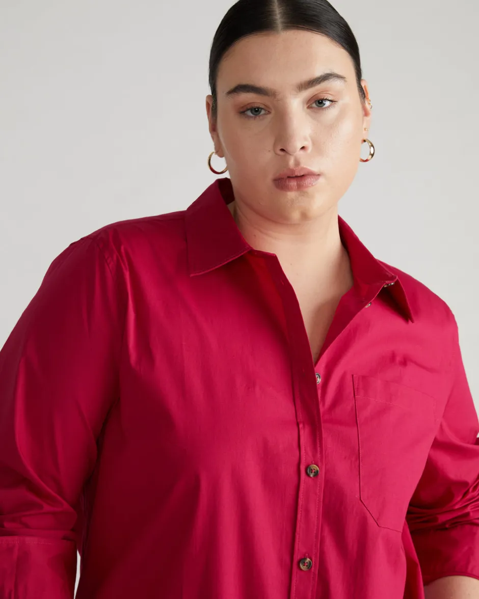 Universal Standard Odeon Stretch Poplin Shirtdress