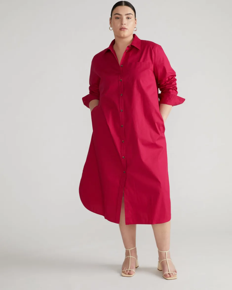 Universal Standard Odeon Stretch Poplin Shirtdress