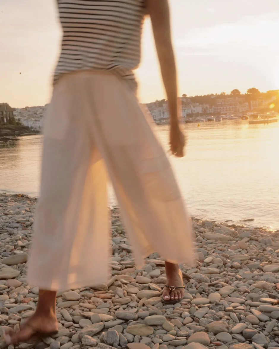 Universal Standard Palazzo Cargo Linen Pant