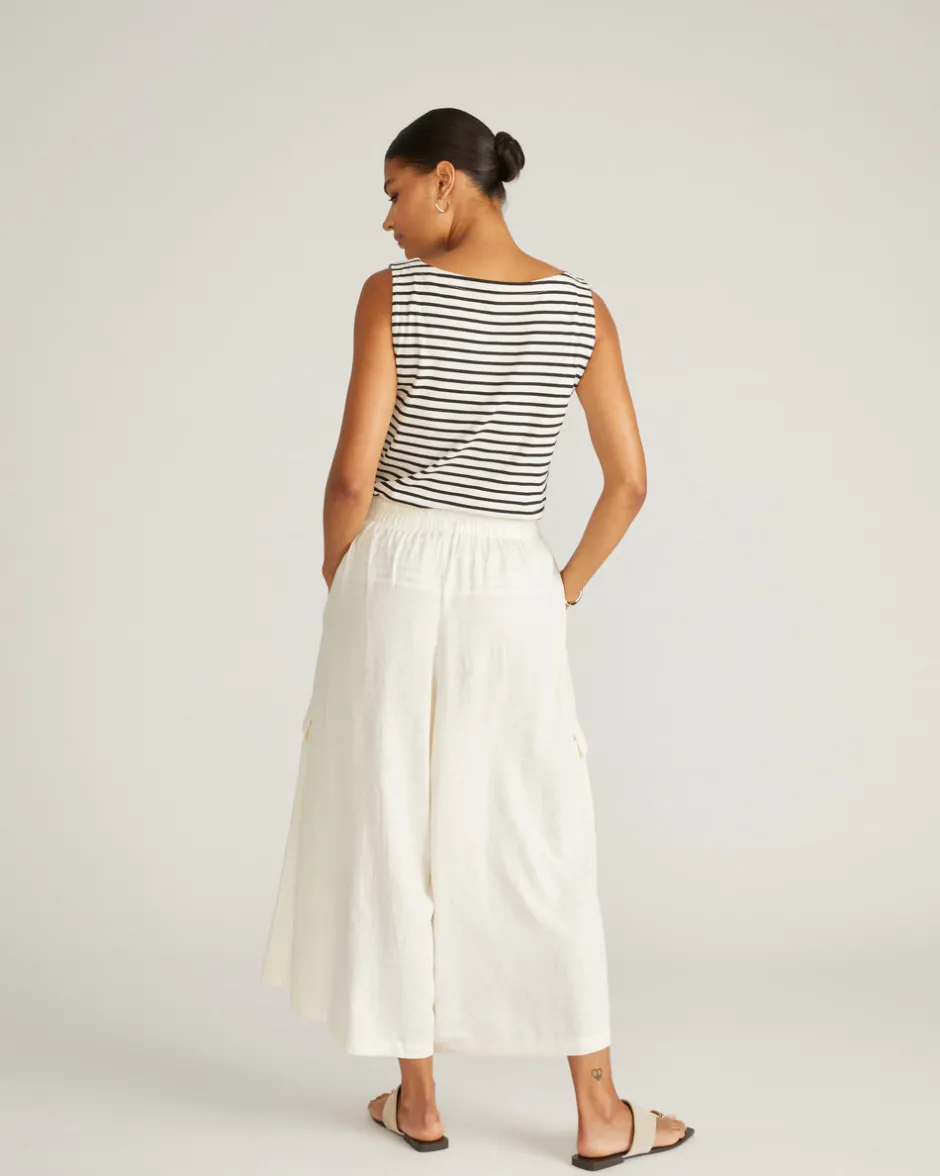 Universal Standard Palazzo Cargo Linen Pant