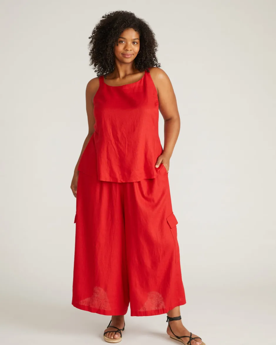 Universal Standard Palazzo Cargo Linen Pant
