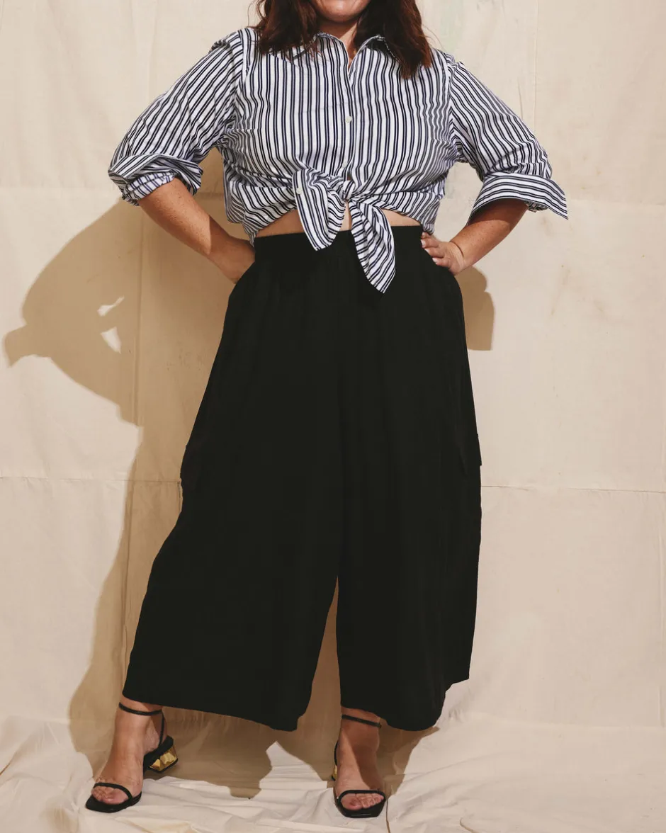 Universal Standard Palazzo Cargo Linen Pant
