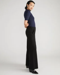 Universal Standard Pam Pintuck Wide Leg Ponte Pants