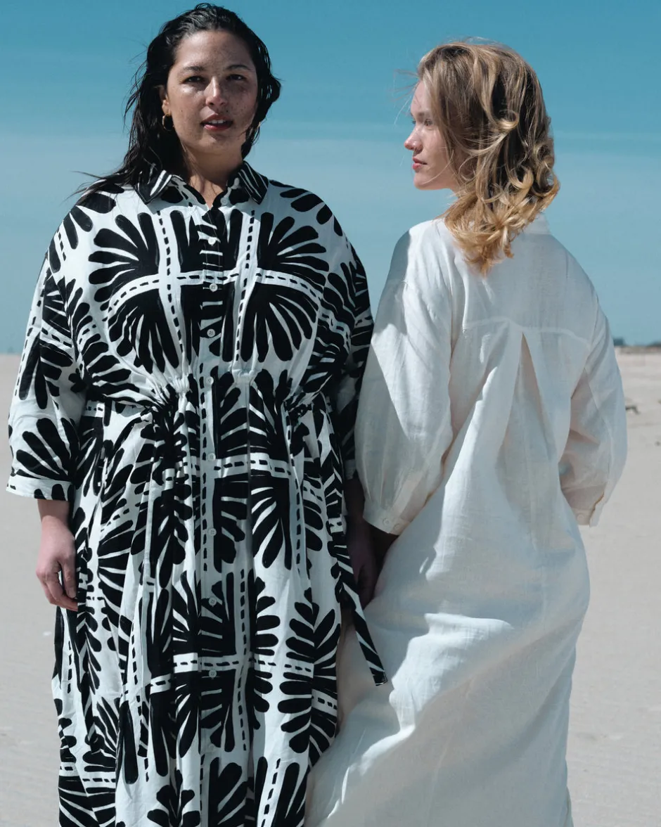 Universal Standard Paros Drawstring Linen Shirtdress