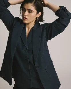 Universal Standard Percy Denim Look Blazer